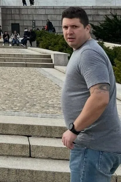 Derek Bartel before weight loss.