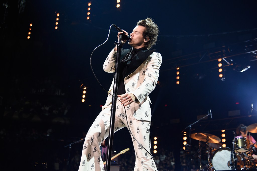 Harry Styles performs on stage at Madison Square Garden.