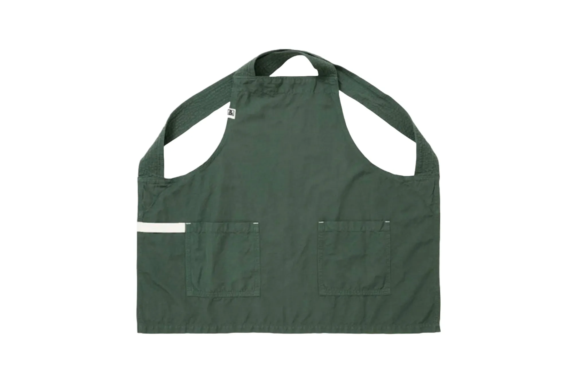 A green smock