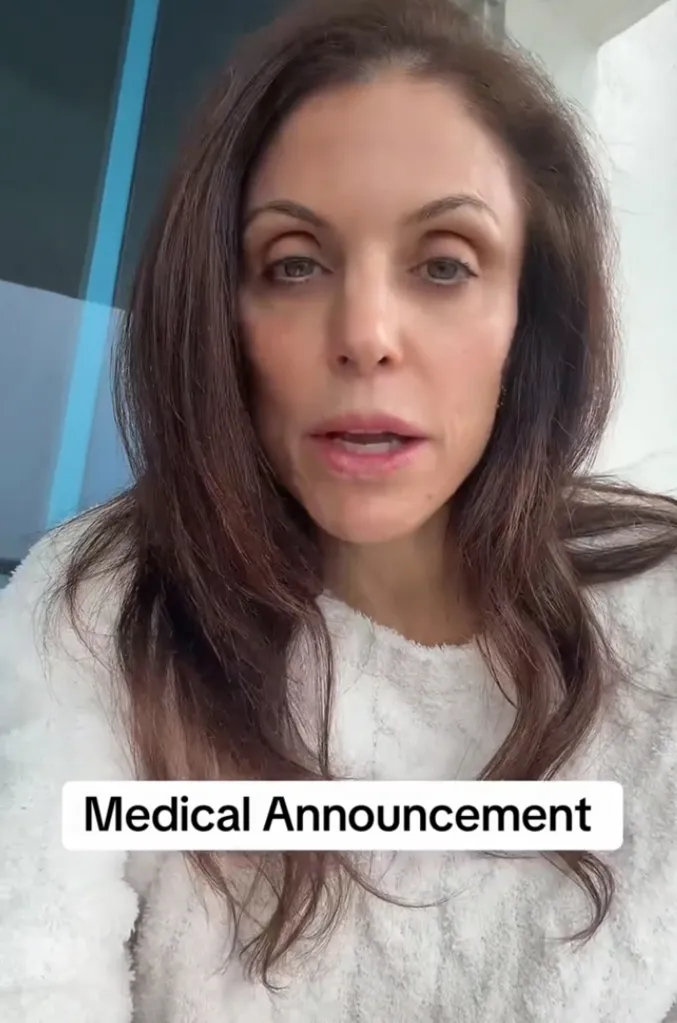 Bethenny Frankel announces Stage 2 kidney disease diagnosis.