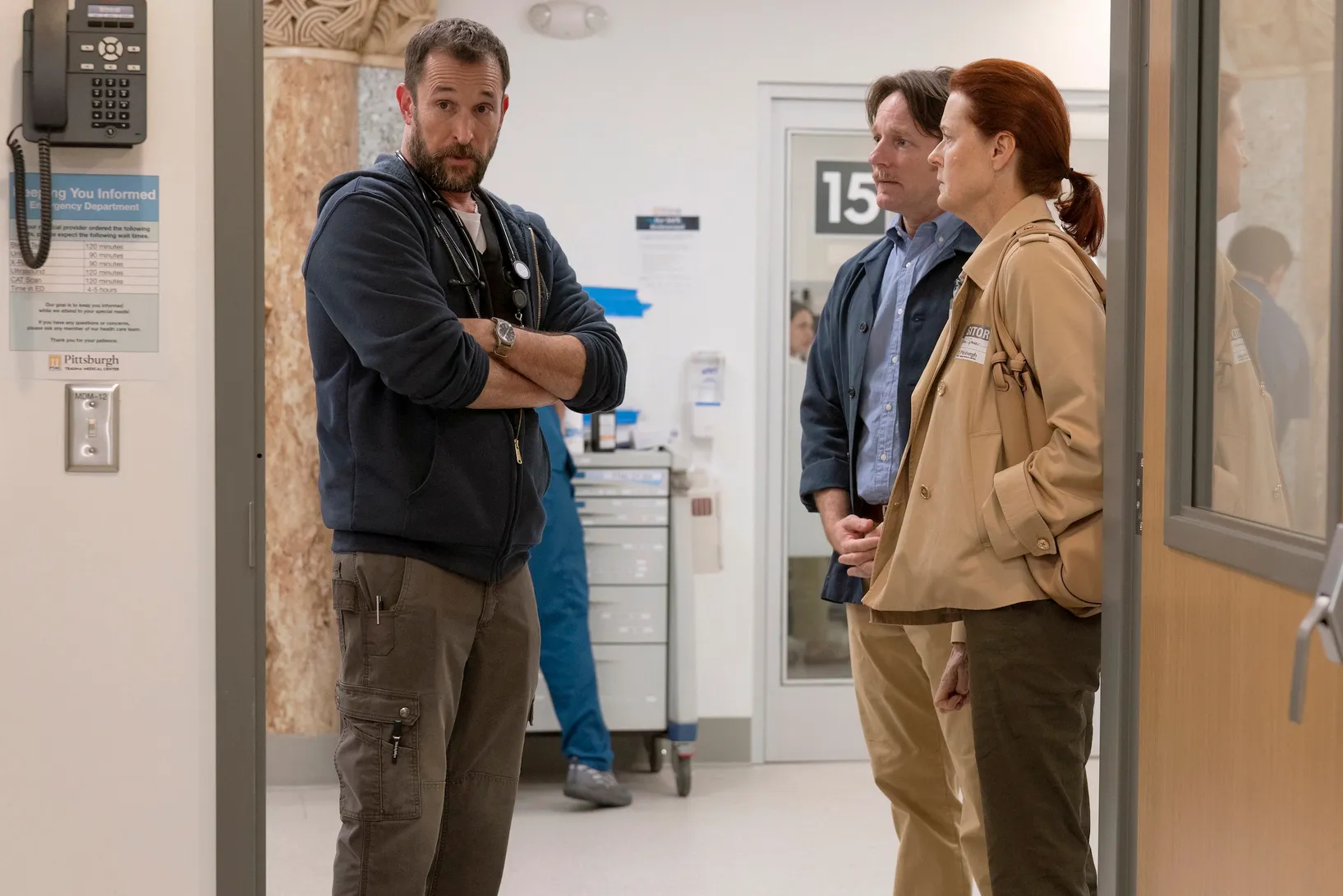 Noah Wyle (left) in 