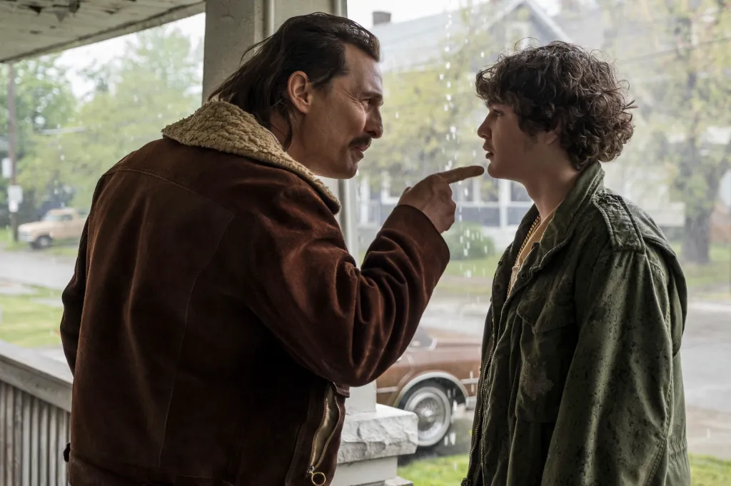 Matthew McConaughey, left, and Richie Merritt in a scene from 