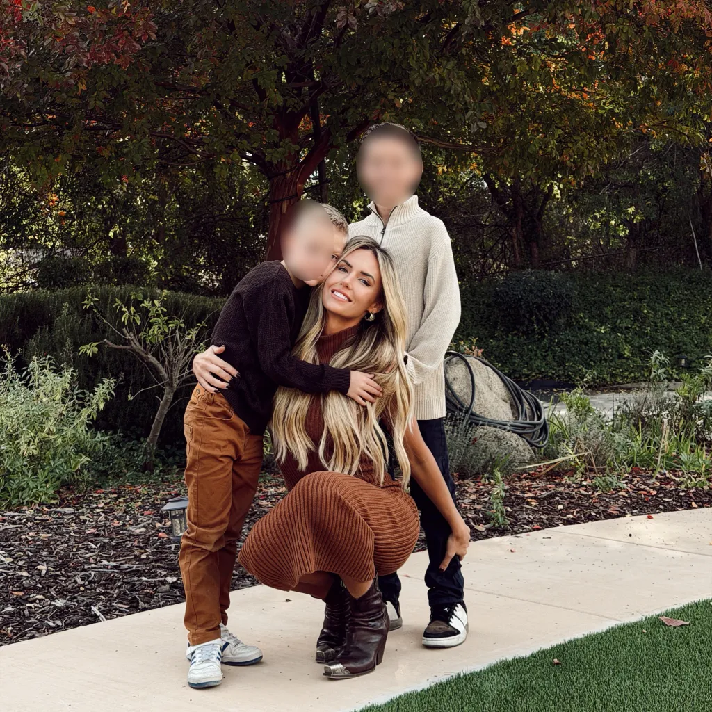 The Steckling family posing outdoors.