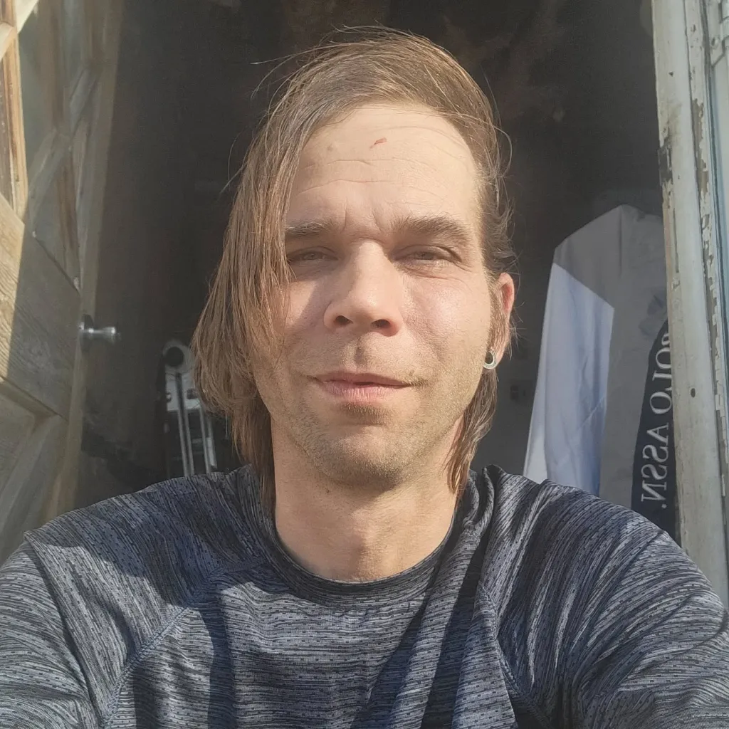 Jeremiah Raber looking into the camera.