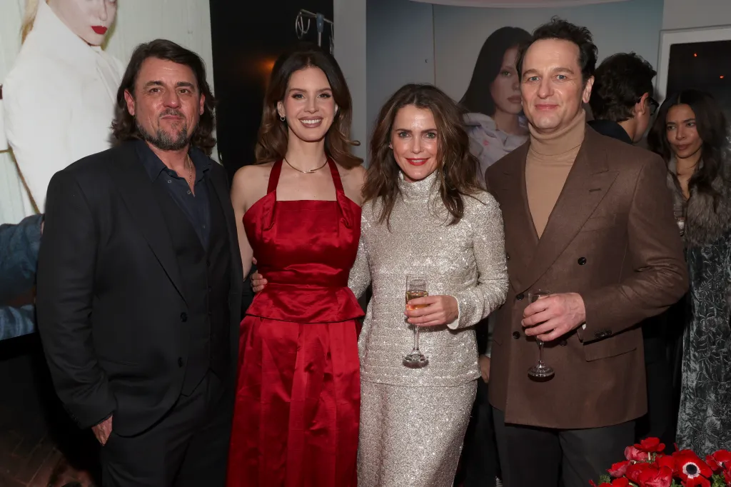 Jeremy Dufrene, Lana Del Rey, Keri Russell and Matthew Rhys attend W Magazine's Annual Best Performances Party at Chateau Marmont on January 10, 2026 in Los Angeles, Calif.