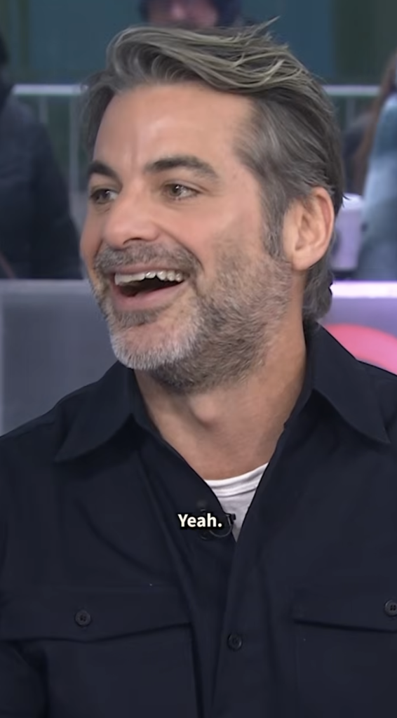 Jim Curtis laughing while being interviewed on the Today Show.