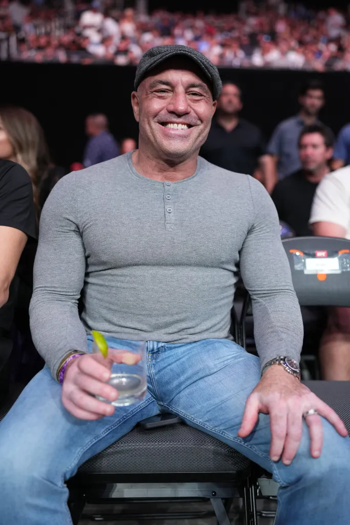 Joe Rogan is seen in attendance during the UFC Fight Night event at Moody Center on June 18, 2022 in Austin, Texas.