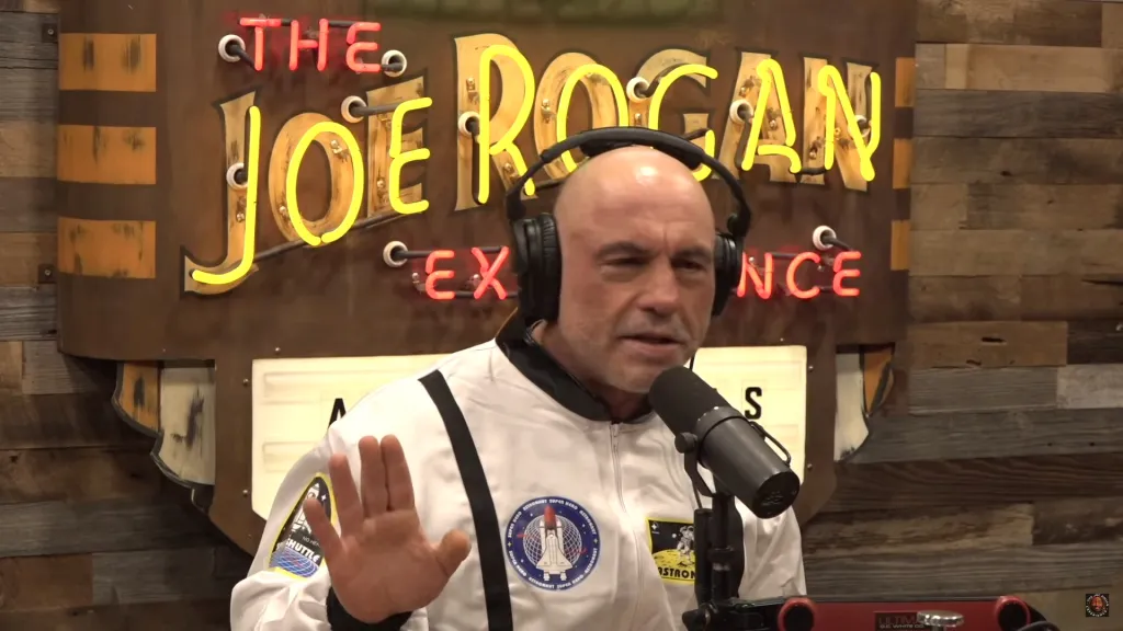 Joe Rogan during his podcast.