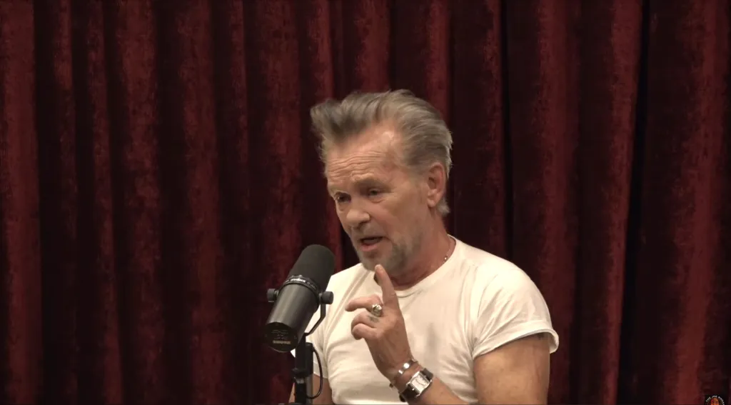 John Mellencamp being interviewed by Joe Rogan.