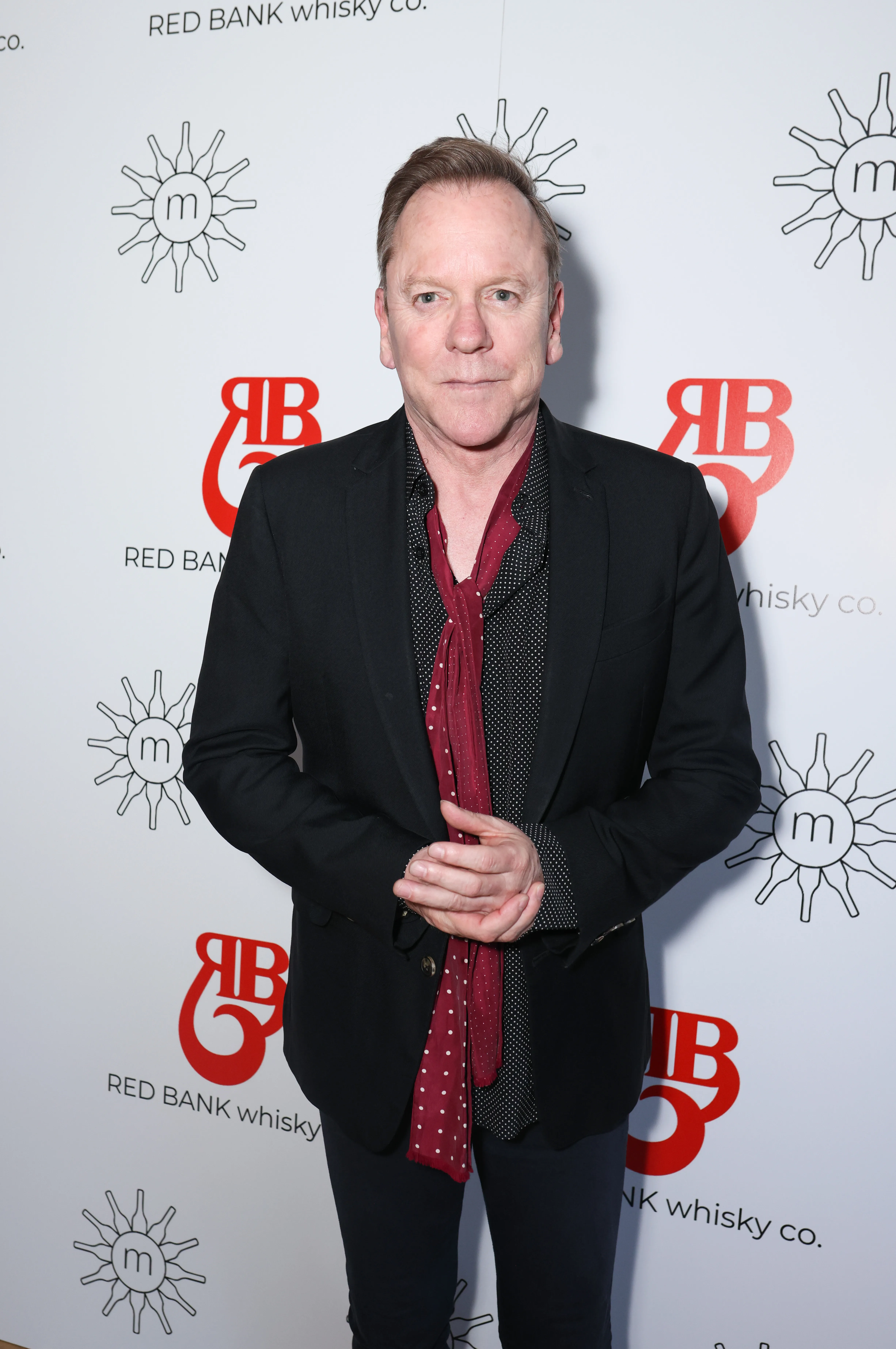Kiefer Sutherland at the launch of Red Bank Whisky.
