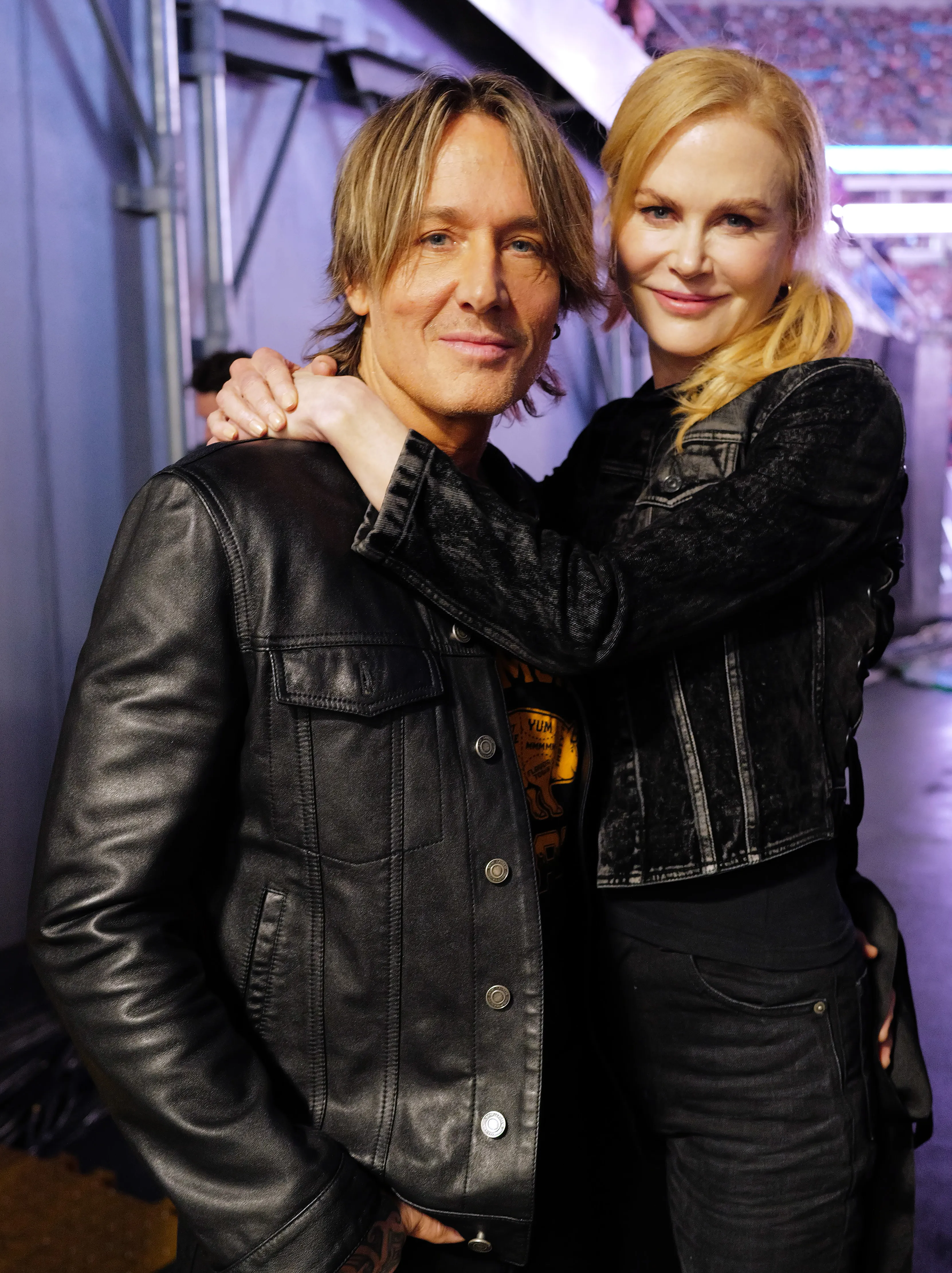 Keith Urban and Nicole Kidman backstage at the Concert For Carolina Benefit Concert.