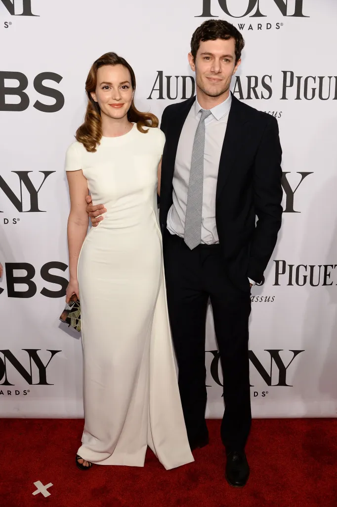 Leighton Meester and Adam Brody attend the 68th Annual Tony Awards.