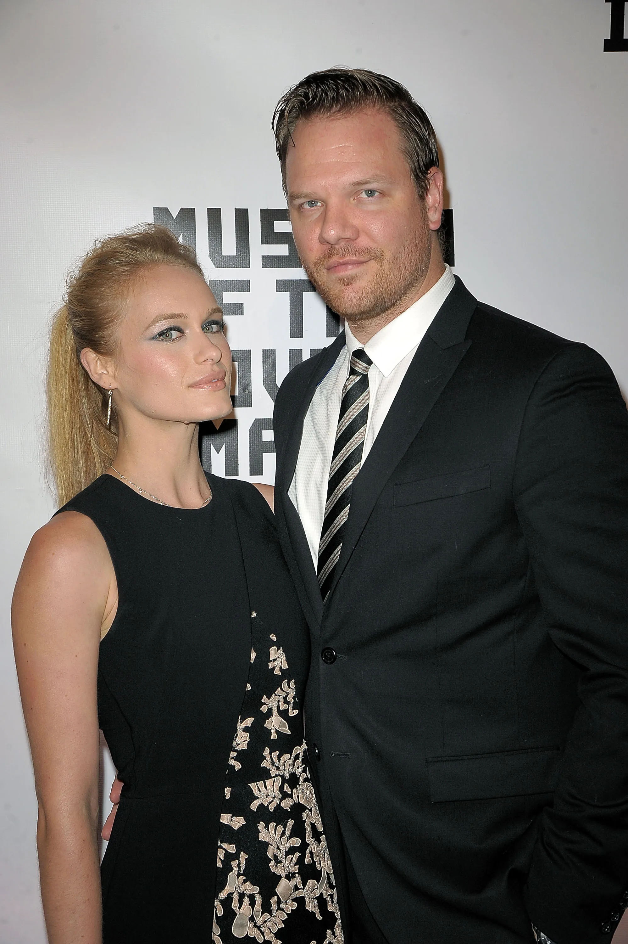 Leven Rambin and Jim Parrack posing together at the 30th Annual Museum Of The Moving Image Salute to Warren Beatty.