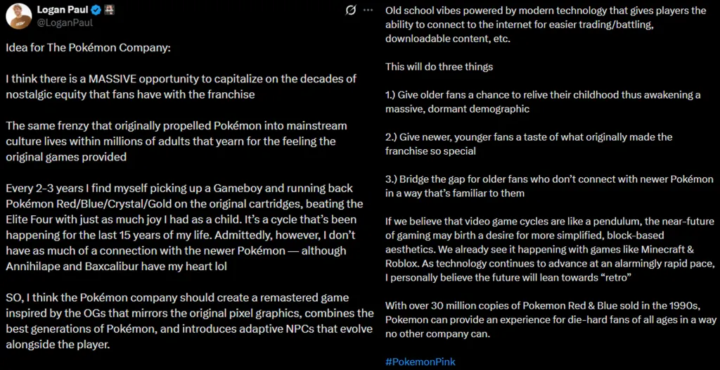 Logan Paul Pokémon Company Remaster Idea
