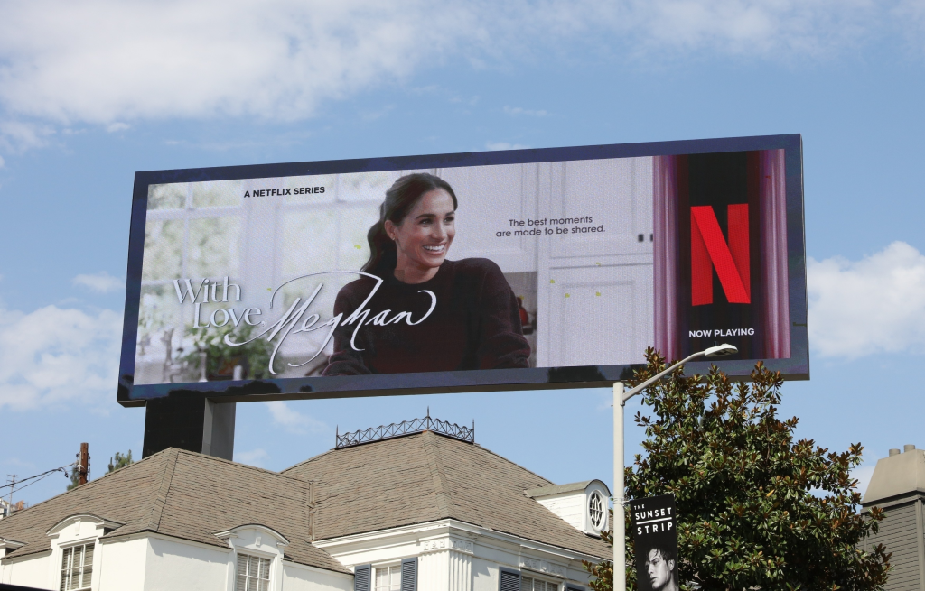 A Netflix billboard for