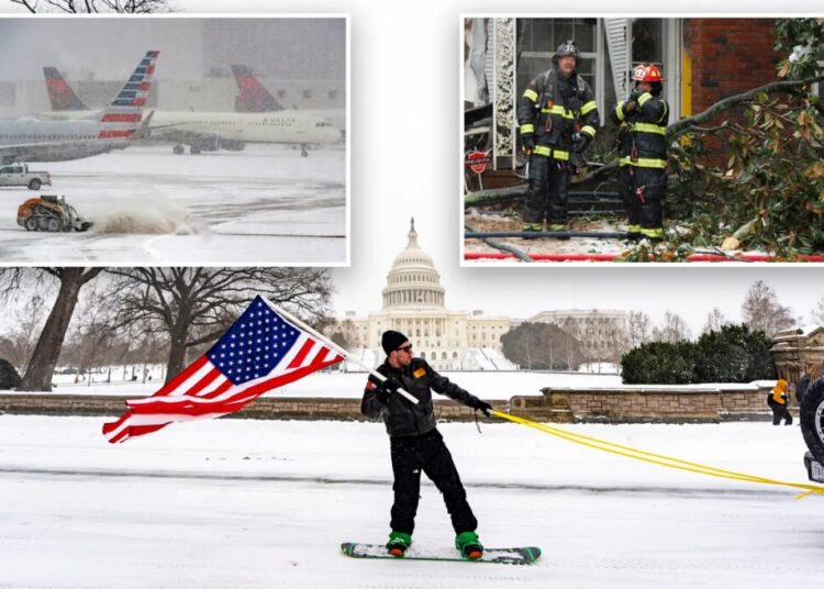 Winter Storm Fern rages across US, canceling near-record flights — and leaving more than 1M without power