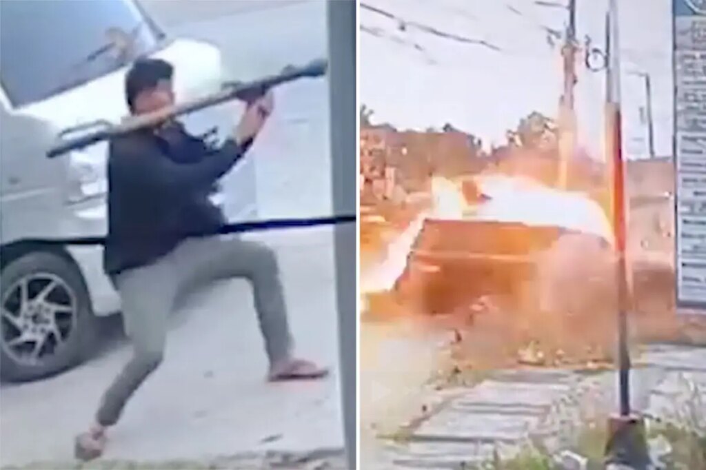 Harrowing video shows Filipino mayor miraculously survive rocket launcher attack — as one suspect remains at large