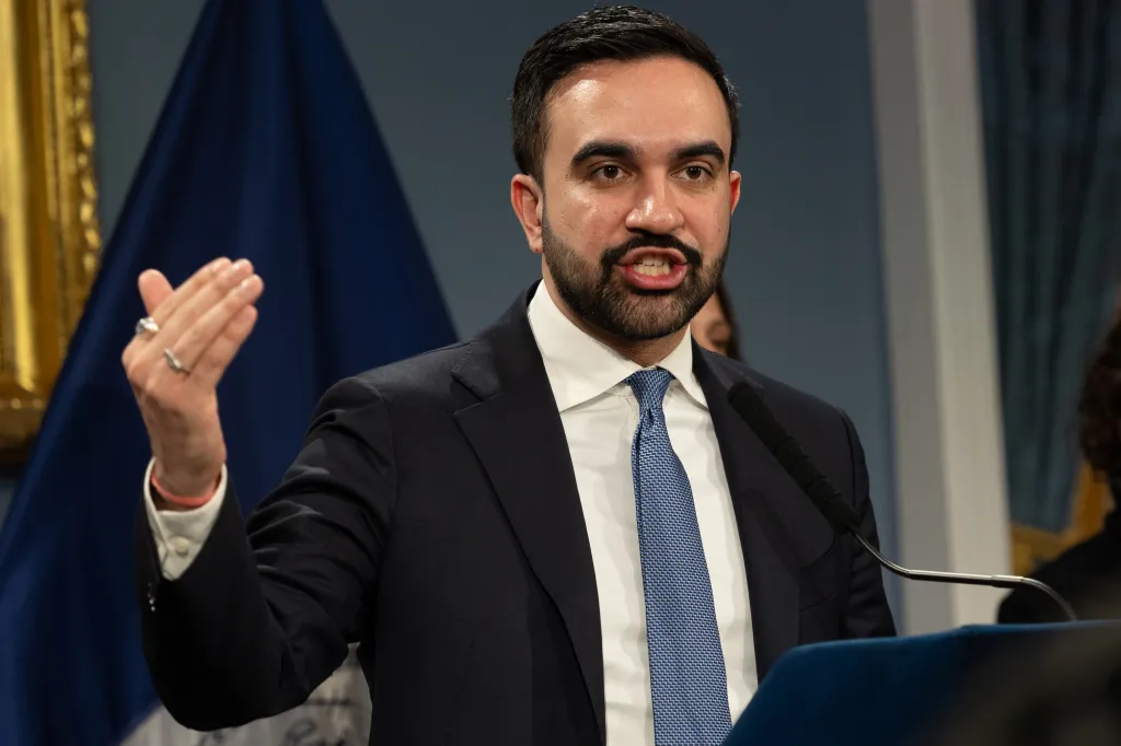 Mayor Zohran Mamdani announced new commissioners and answered questions about the city's storm response at a City Hall press conference.