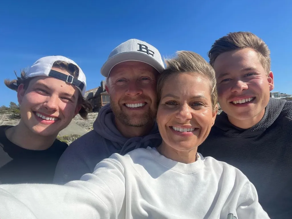 Candace Cameron Bure with her husband Valeri Bure and their two sons.