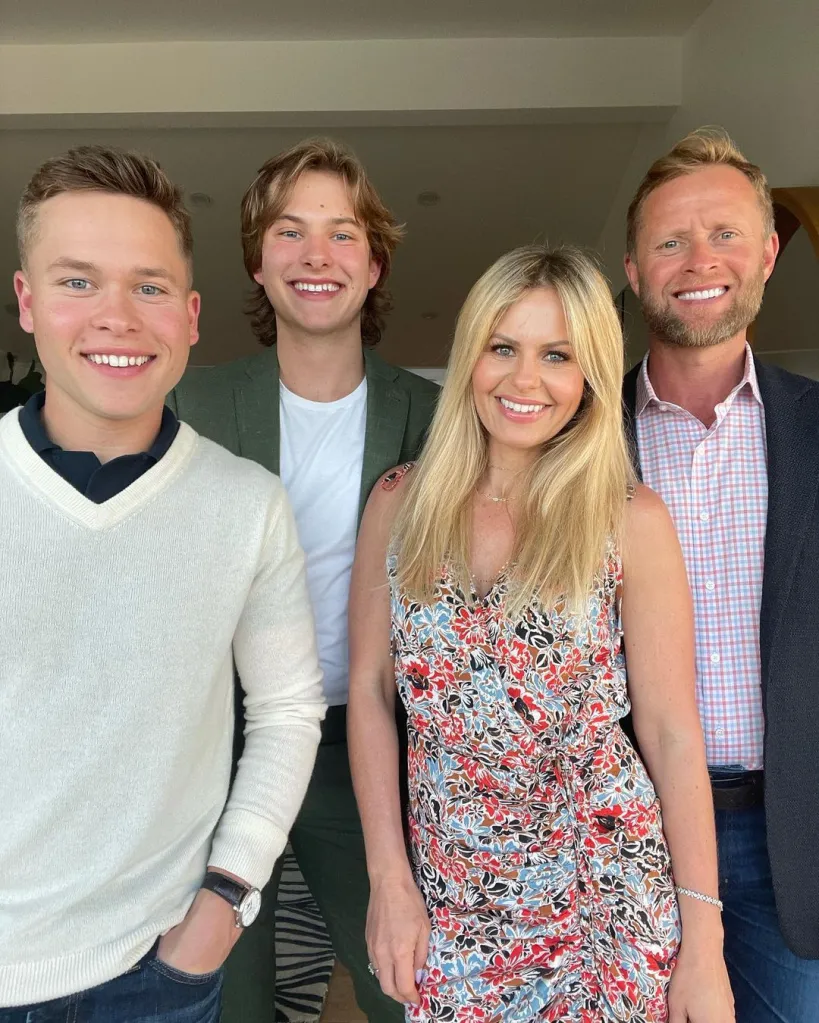 Candace Cameron Bure with her husband Valeri Bure and their two sons.
