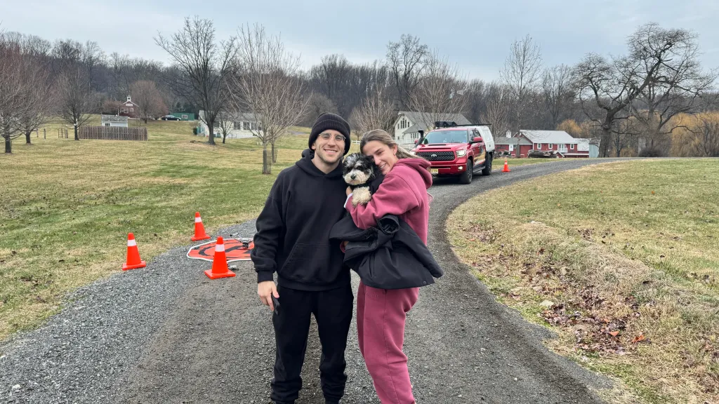 BETH AND BULJAR HREHOVCIK and dog Pepper