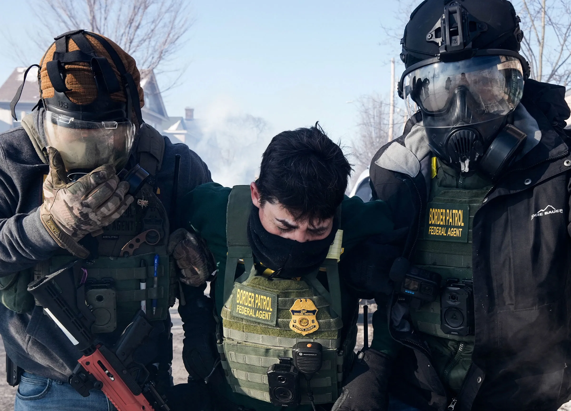 Scene of a shooting involving federal immigration agents in Minneapolis