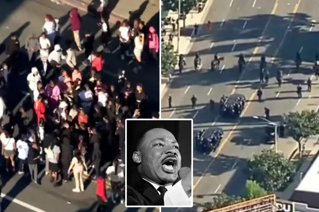 40-year-old stabbed, officer assaulted after brawl erupts at LA’s MLK Day Parade: cops, report
