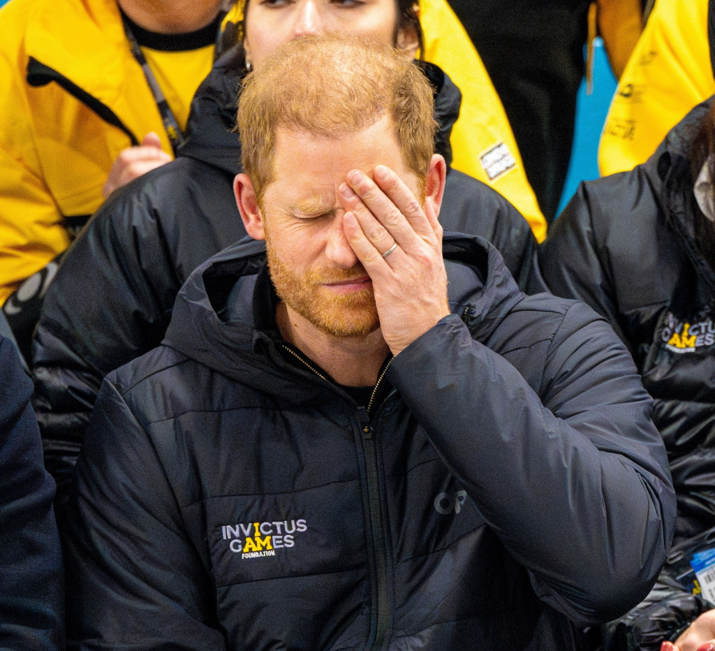 Prince Harry in a black