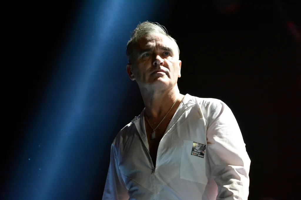 Morrissey performs at 02 Arena in London in November 2014