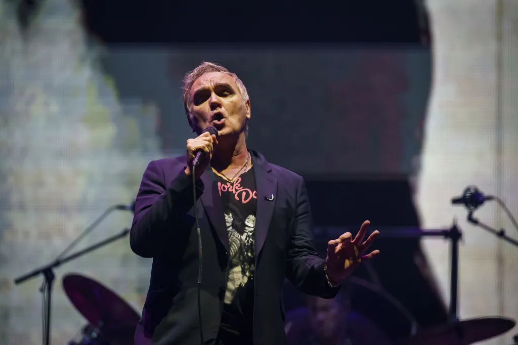 Morrissey performs during the Riot Fest music festival in Sept. 2021