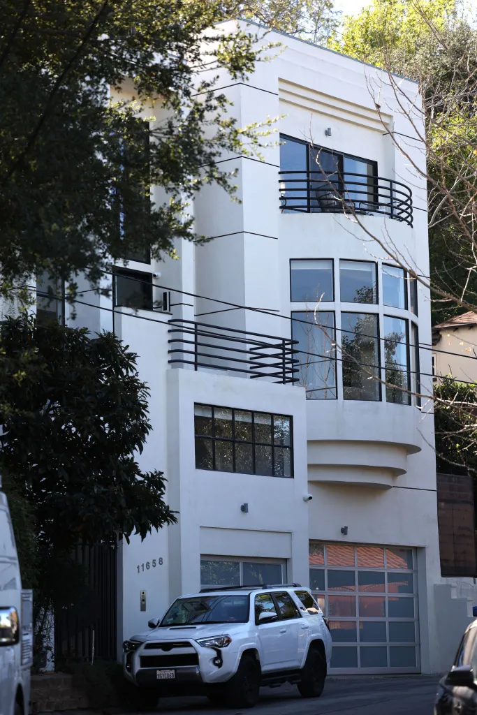 The Studio City home where a shooting occurred during a home invasion.