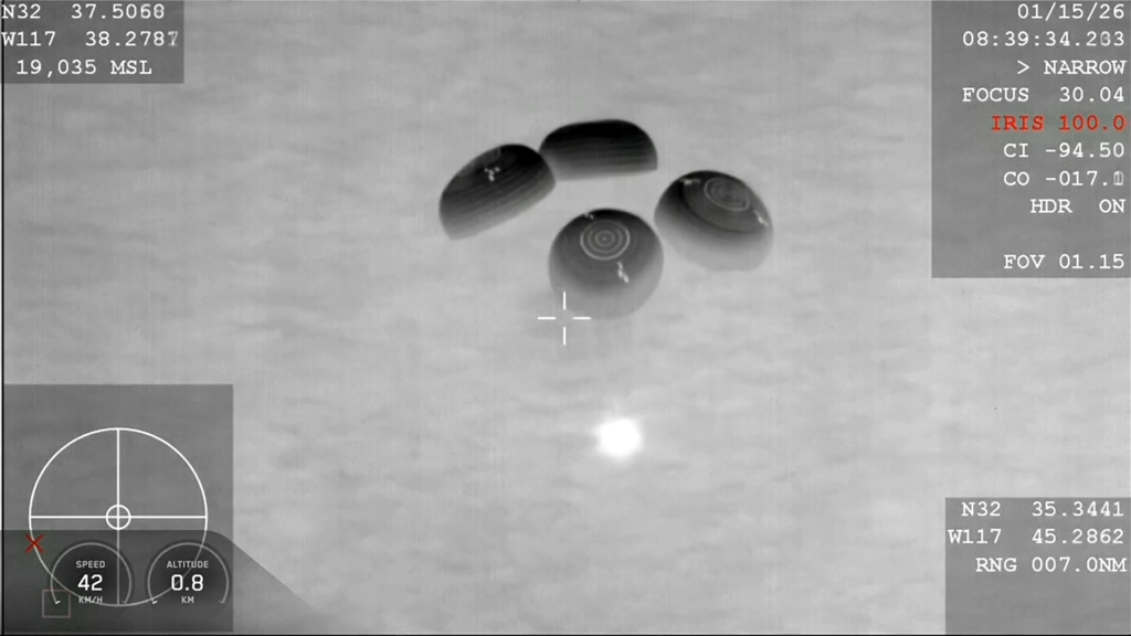 SpaceX guided the capsule to a middle-of-the-night splashdown in the Pacific near San Diego