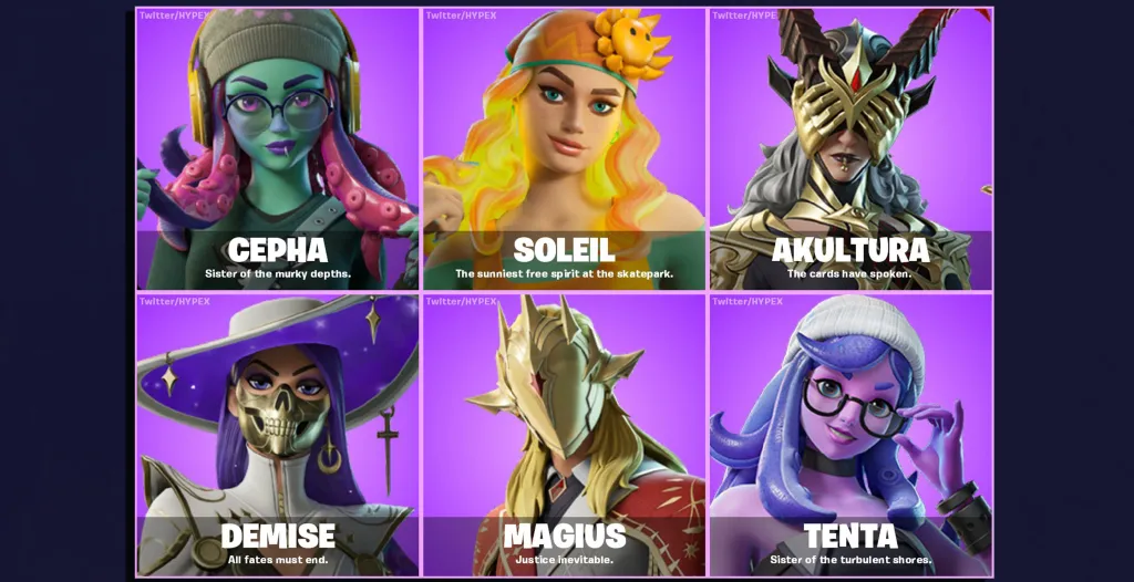 New Fortnite Skins