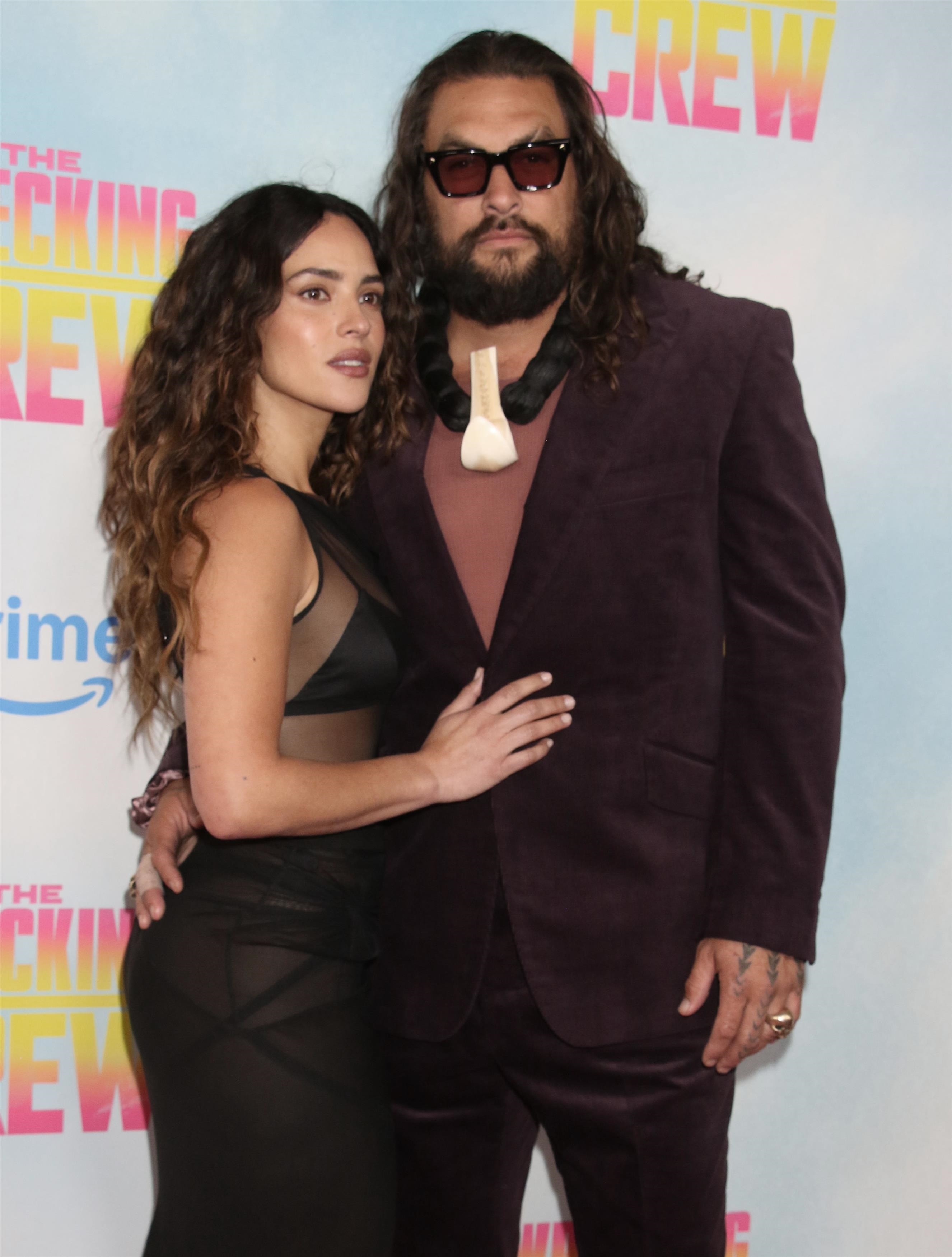 Jason Momoa and Adria Arjoa.