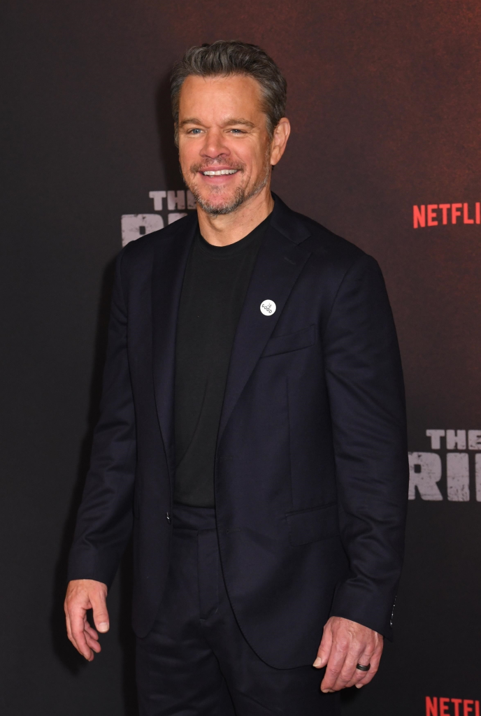Matt Damon poses for photos at 