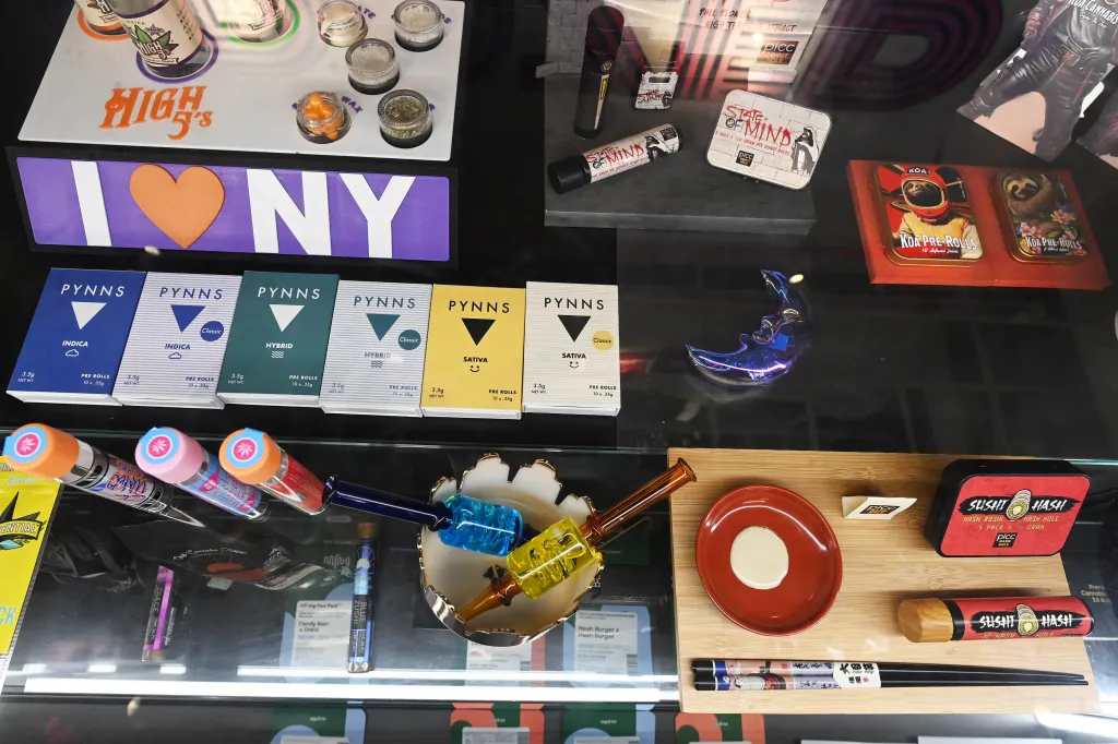 Cannabis products for sale at Dazed.