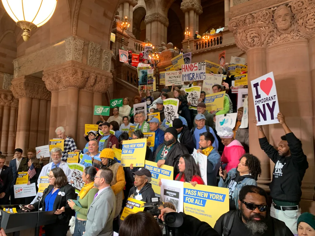 People gathered for the 