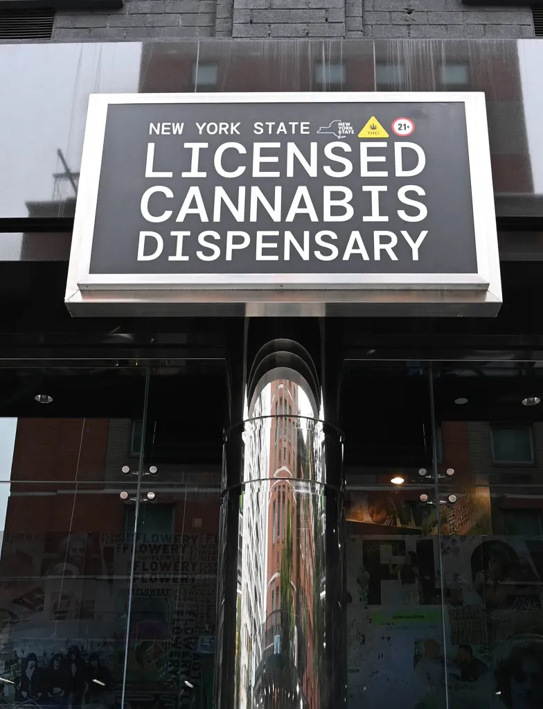 Signage for a New York State Licensed Cannabis Dispensary.
