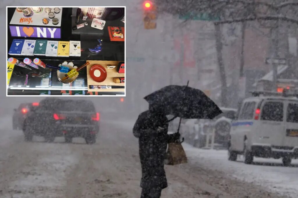 Bread, eggs, milk— and weed! Potheads swarm cannabis shops to prep for blizzard