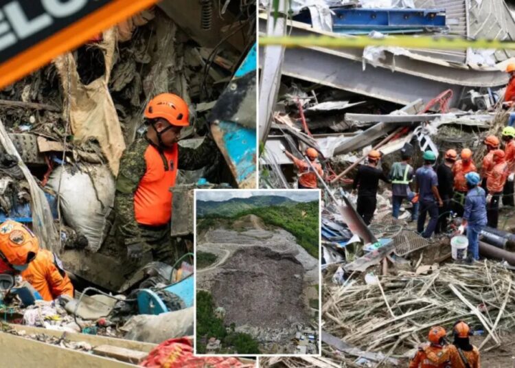 Philippines rescuers detect ‘signs of life’ in garbage avalanche that killed 4 and left dozens missing