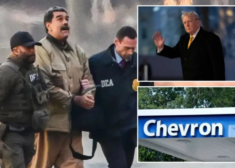 Chevron, energy stocks soar after US capture of Nicolás Maduro – but oil prices barely move