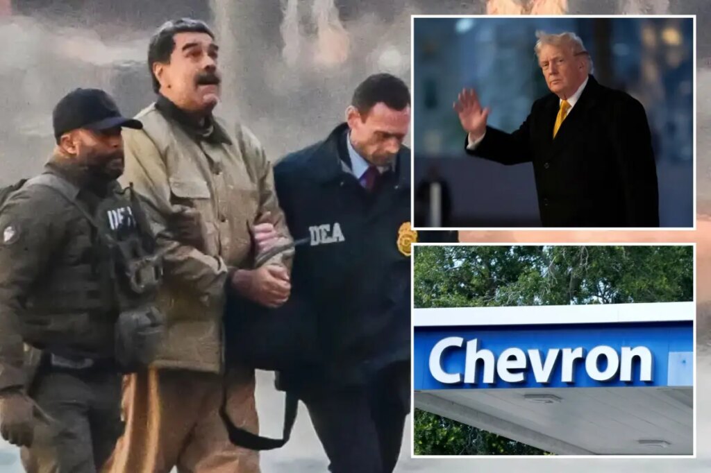 Chevron, energy stocks soar after US capture of Nicolás Maduro – but oil prices barely move