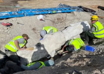 Dinosaur fossils unearthed during parking lot construction at Utah national park