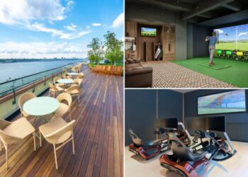 NYC’s best new offices are adult playgrounds, with racing sims, speakeasies and roof terraces