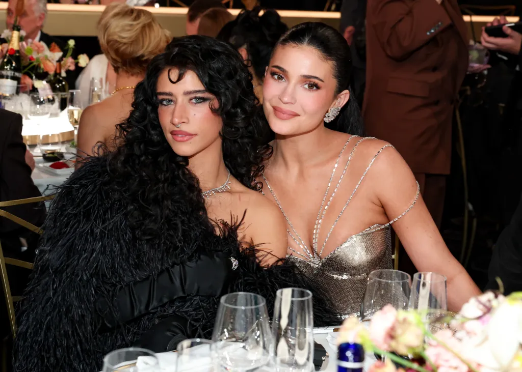 Odessa A'zion and Kylie Jenner at the 83rd Annual Golden Globes.
