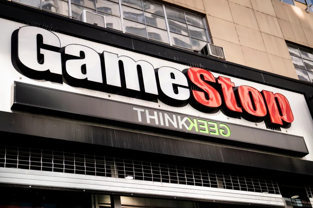 A GameStop store with 