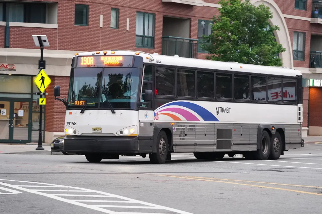 A New Jersey Transit bus with 