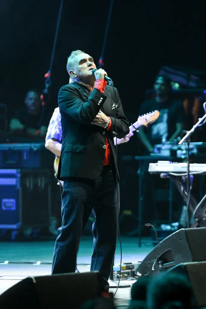 Morrissey performs in Rome, Italy