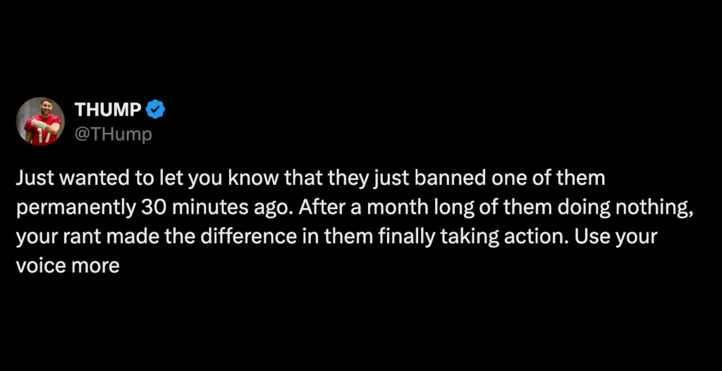 Players React to Permanent Bans