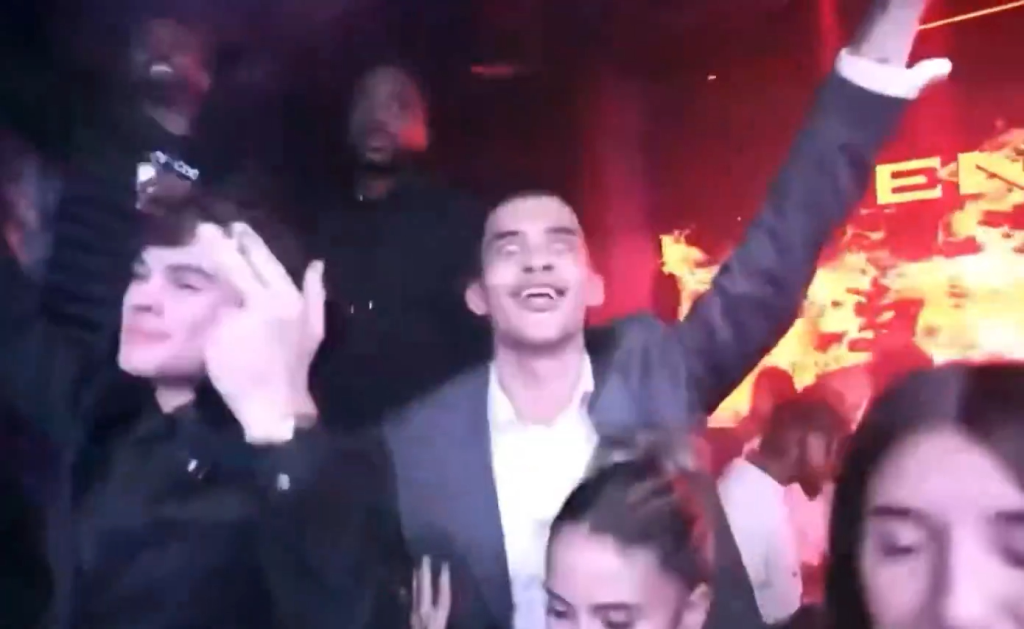 The influencers partied to the song again inside the Miami nightclub.